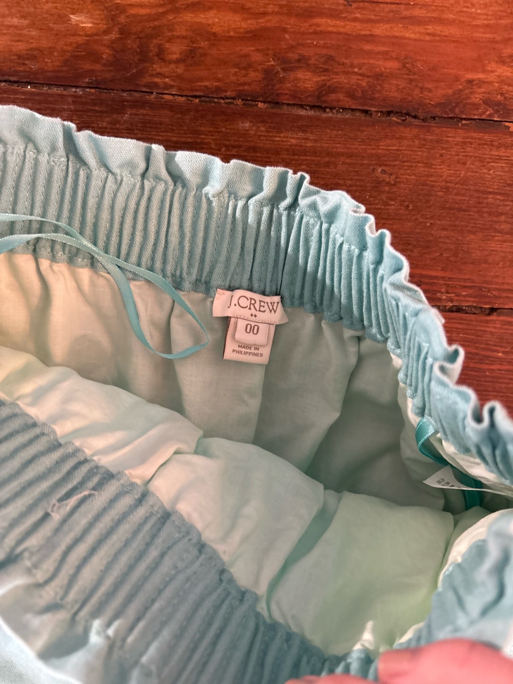 J. Crew blue straight pencil skirt size 00 - Picture 2 of 3